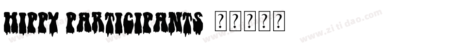 Hippy Participants字体转换